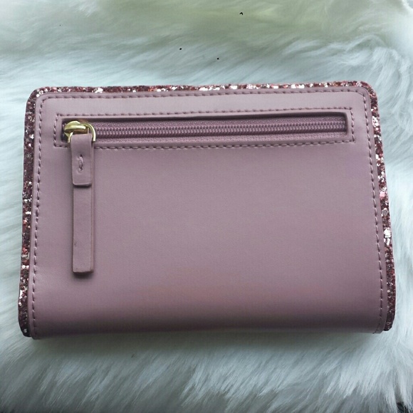 Kate Spade Tellie Seton Drive Glitter Pink Wallet - Picture 2 of 8